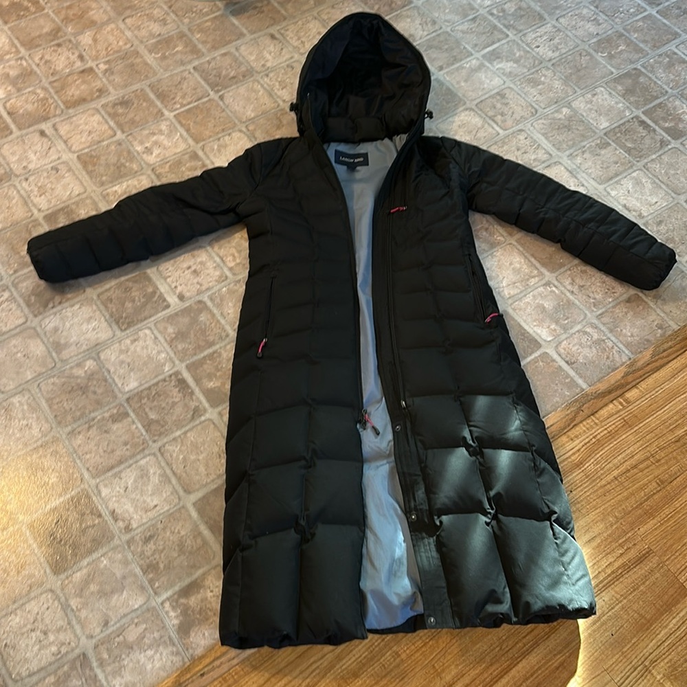 Lands’ End Full Length Down Puffer Coat XS